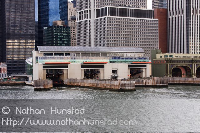 The Staten Island Ferry Terminal from the Staten Island Ferry